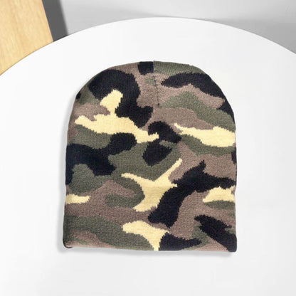 Wholesale Fashion Calssci Camouflage Pattern Men Women Knitted Hat Beanie