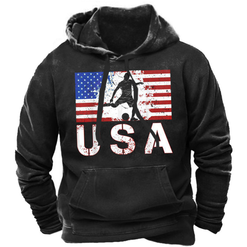 Wholesale Men Spring Autumn Casual Basic 3D Floral Letter Long Sleeve Plus Size Hoodies