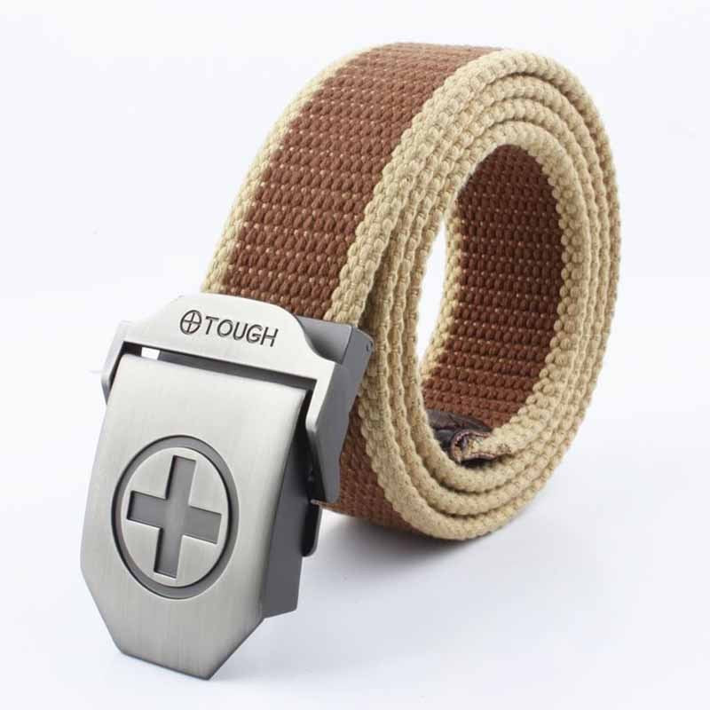 Wholesale Men Casual Outdoor Canvas Automatic Buckle Belt