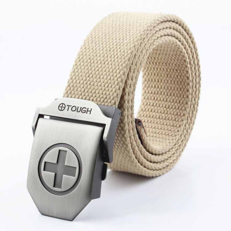 Wholesale Men Casual Outdoor Canvas Automatic Buckle Belt