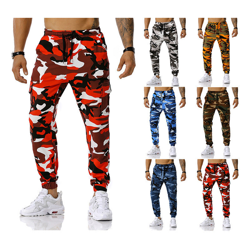 Wholesale Men'S Casual Camouflage Jogging Pants Outdoor Sports Trousers