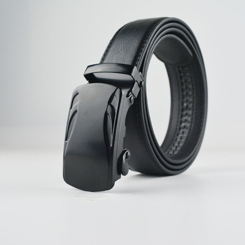 Wholesale Men Fashion Flat Automatic Buckle Pu Belt