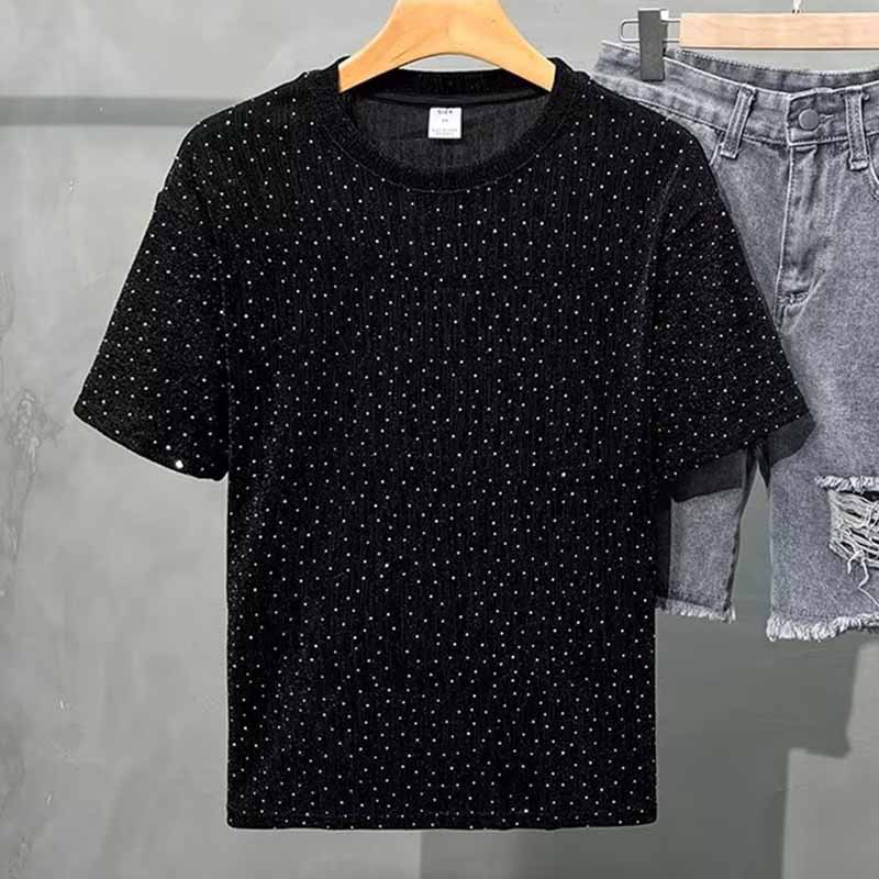 Wholesale Men Fashion Casual Commuter Short Sleeve Round Neck T-Shirt