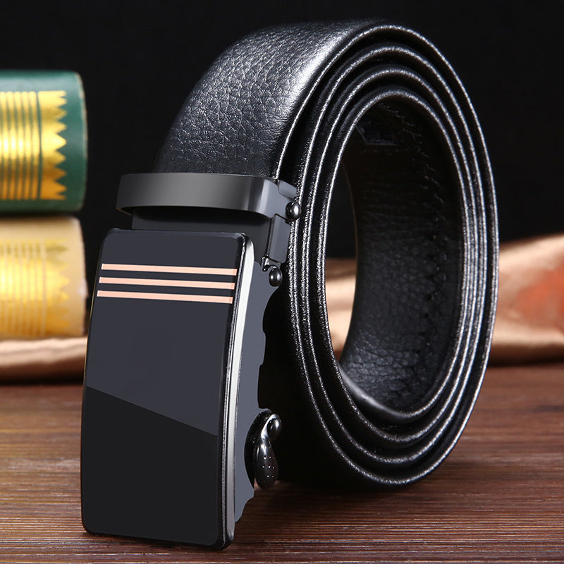 Wholesale Men Fashion Simple Acrylic Automatic Buckle Belt