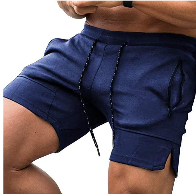 Wholesale Men Casual Solid Color Sports Shorts