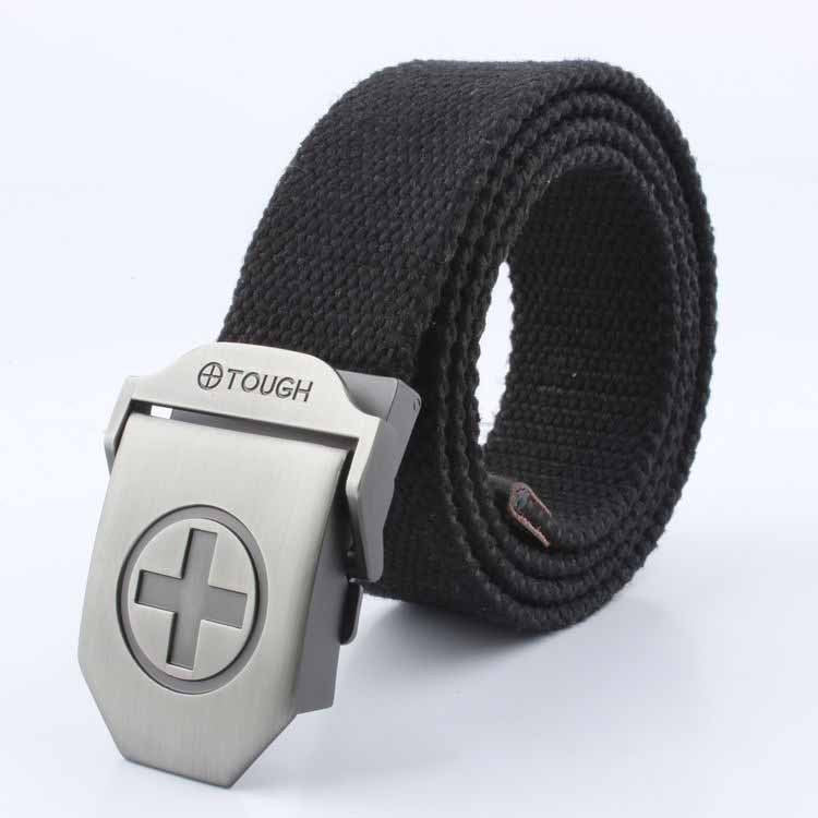 Wholesale Men Casual Outdoor Canvas Automatic Buckle Belt