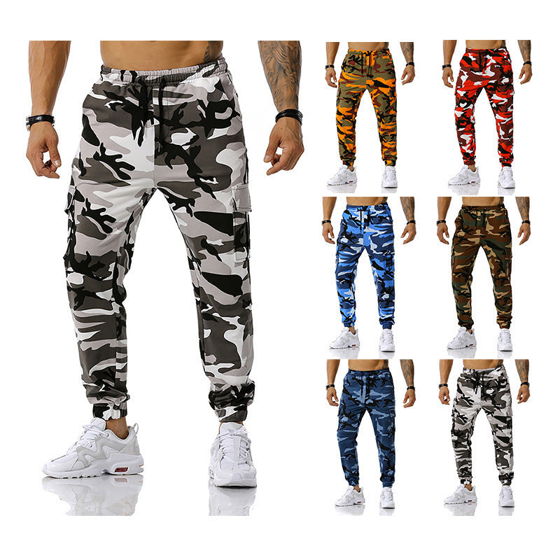 Wholesale Men'S Casual Camouflage Jogging Pants Outdoor Sports Trousers