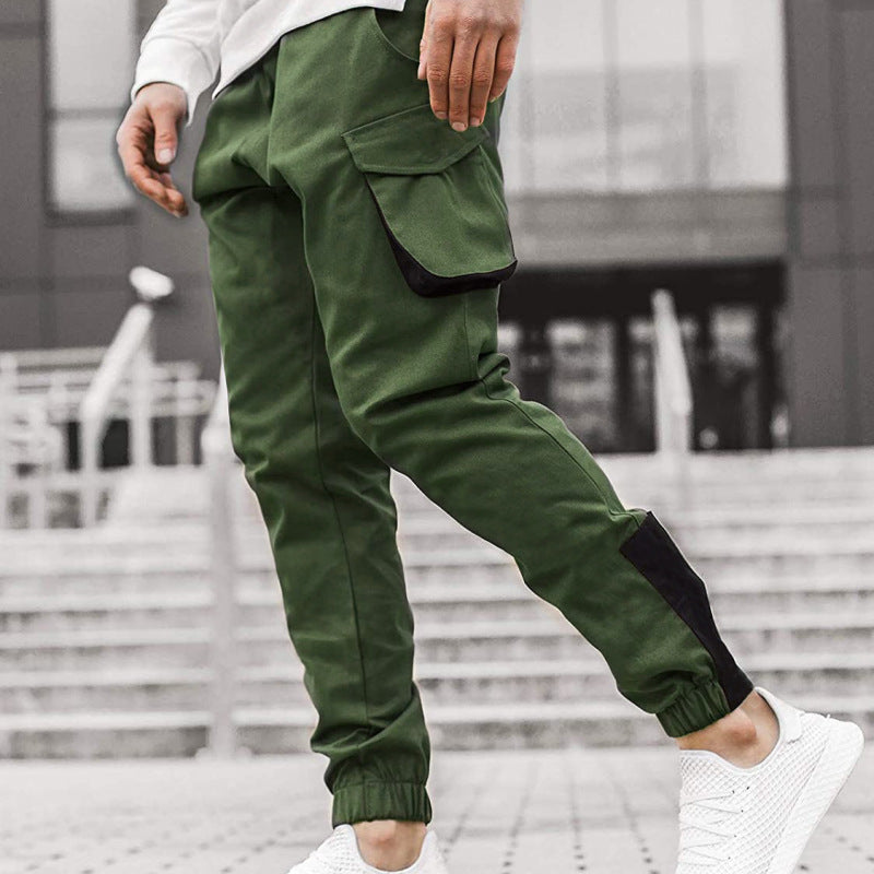 Wholesale Men Fashion Color Matching Trousers