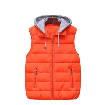 Autumn And Winter Men Thickened Qulited Down Coat Vest