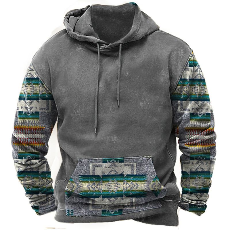 Wholesale Men Spring Autumn Casual Basic 3D Floral Letter Long Sleeve Plus Size Hoodies