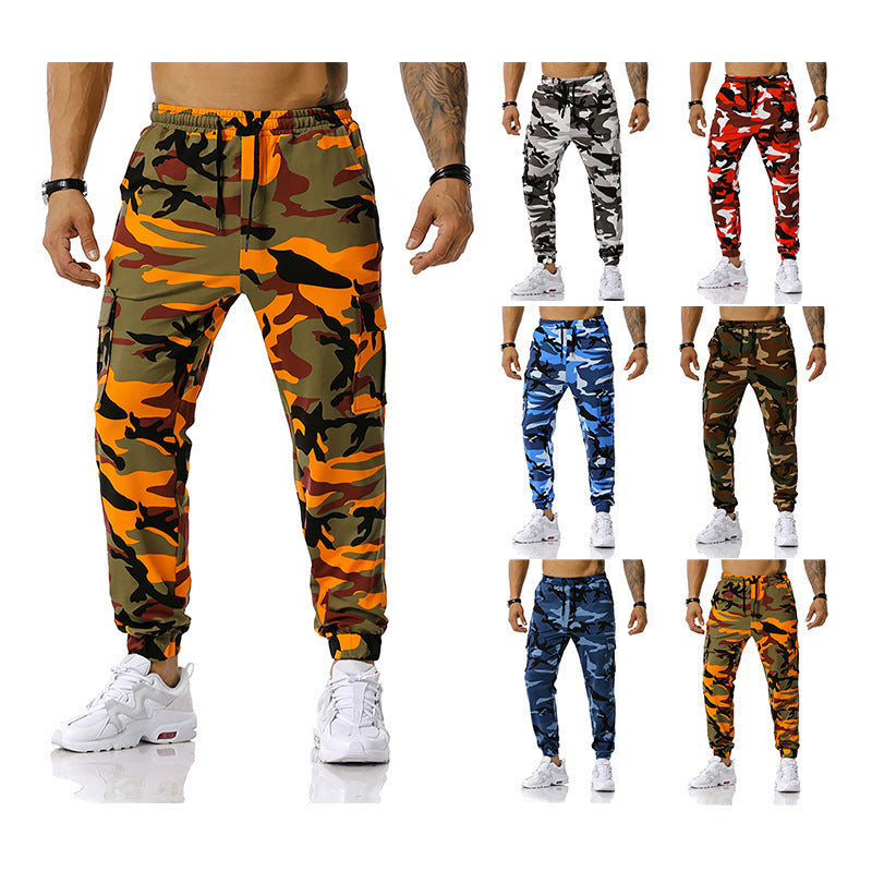 Wholesale Men'S Casual Camouflage Jogging Pants Outdoor Sports Trousers