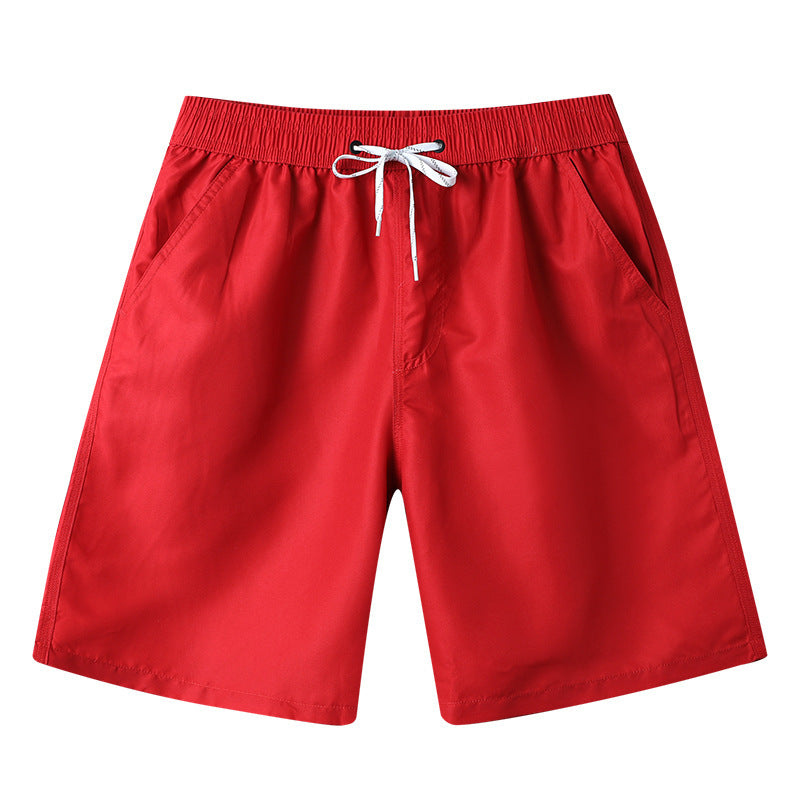 Wholesale Men Casual Outdoor Solid Color Loose Sports Beach Shorts