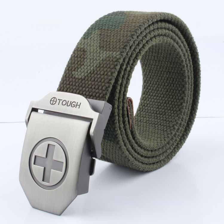 Wholesale Men Casual Outdoor Canvas Automatic Buckle Belt