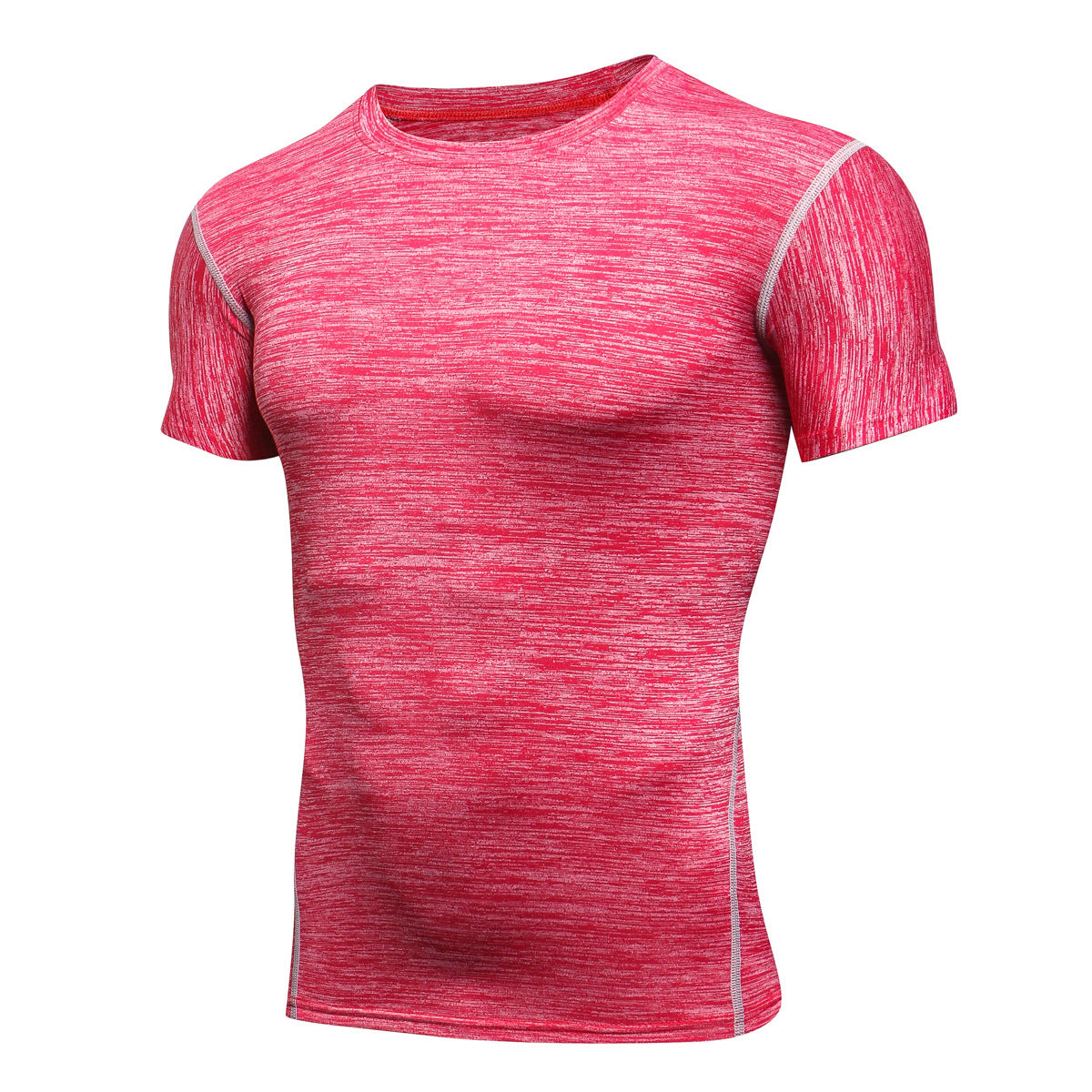 Wholesale Men Casual Basic Quick Drying Short Sleeve Round Neck Sports Tight T-Shirt