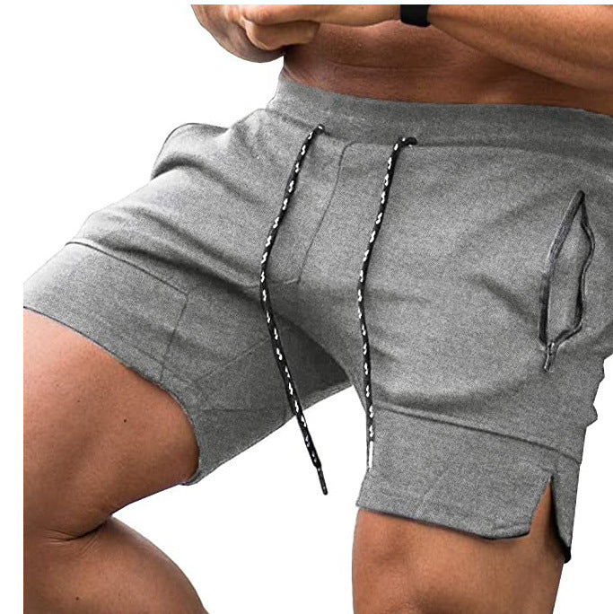 Wholesale Men Casual Solid Color Sports Shorts