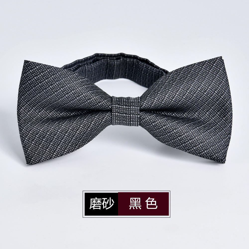 Wholesale Men Fashion Simple Frosted Bow Tie