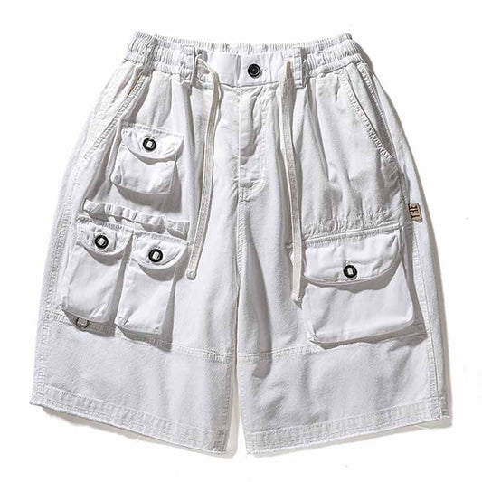 Wholesale Men Summer Fashion Casual Solid Cargo Shorts