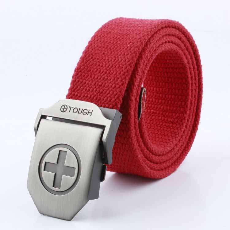 Wholesale Men Casual Outdoor Canvas Automatic Buckle Belt