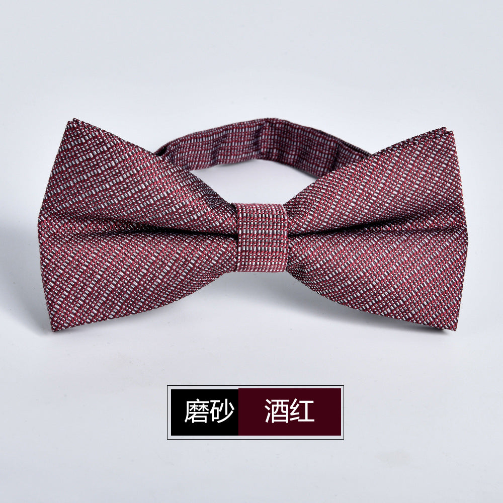 Wholesale Men Fashion Simple Frosted Bow Tie