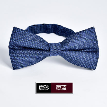 Wholesale Men Fashion Simple Frosted Bow Tie