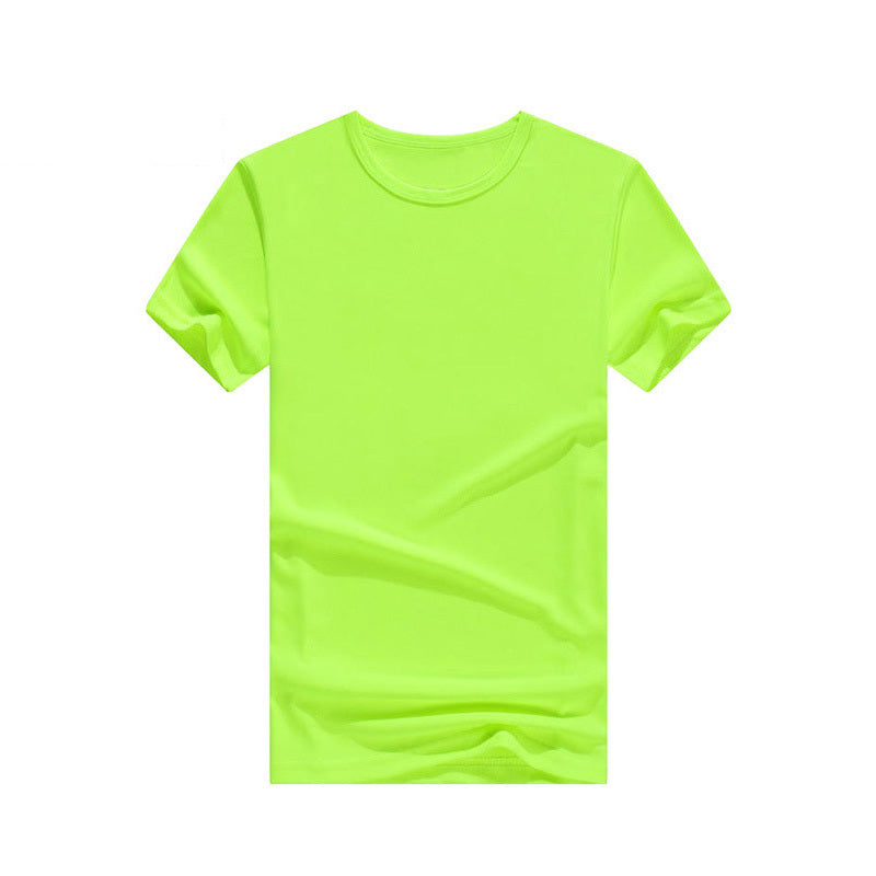 Wholesale Men Casual Quick-Drying Solid Color Round Neck Short-Sleeved T-Shirt