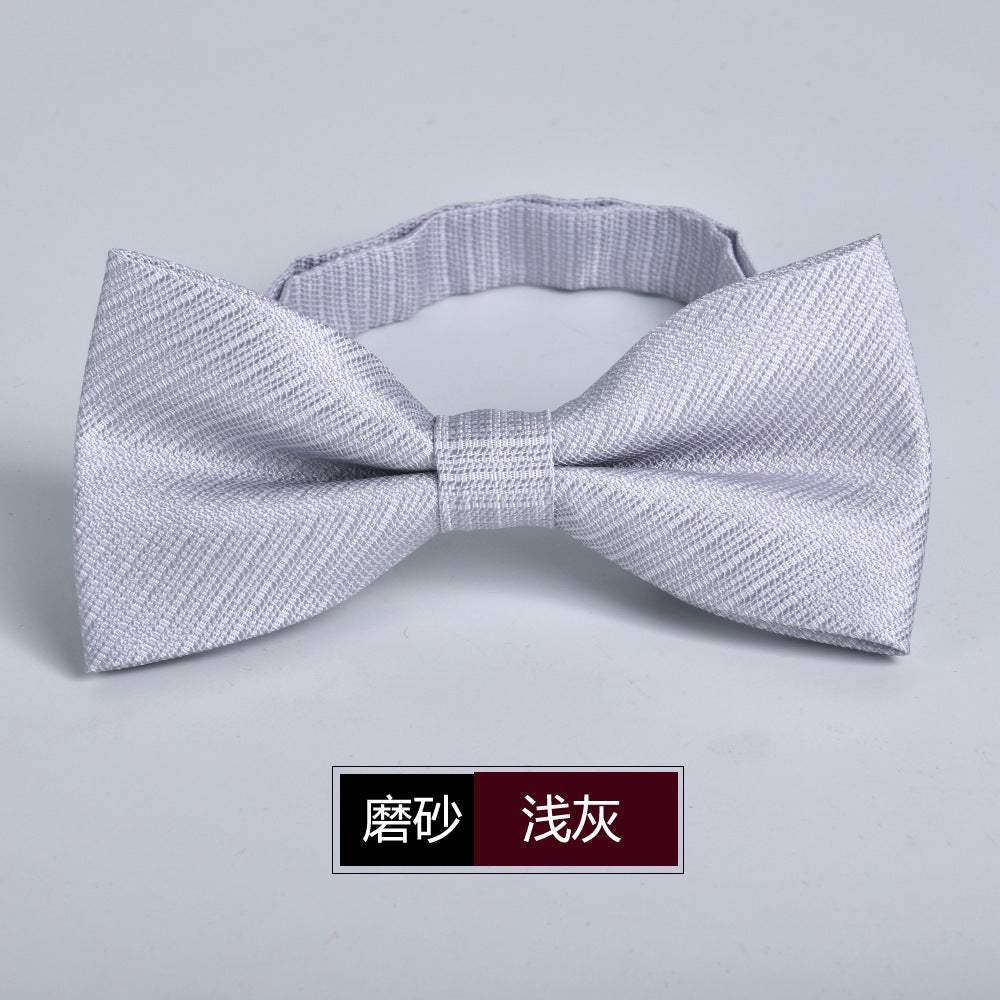 Wholesale Men Fashion Simple Frosted Bow Tie