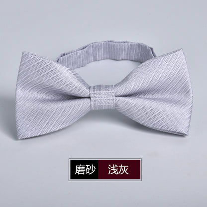 Wholesale Men Fashion Simple Frosted Bow Tie