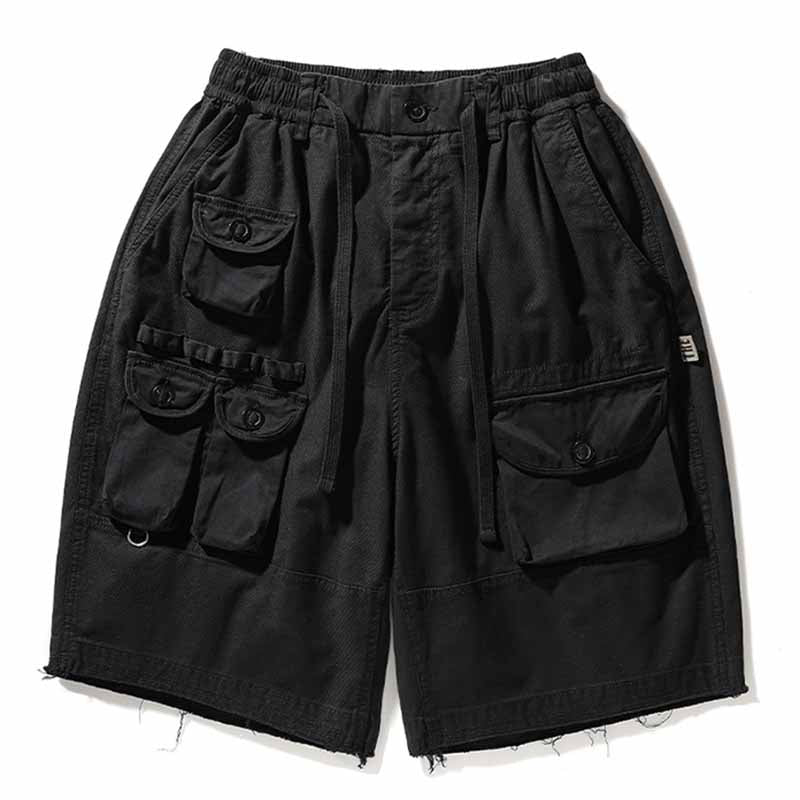 Wholesale Men Summer Fashion Casual Solid Cargo Shorts