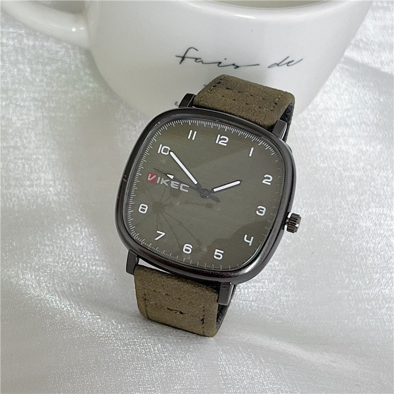 Wholesale Men'S And Women'S Fashion Casual Retro Square Dial Quartz Watch