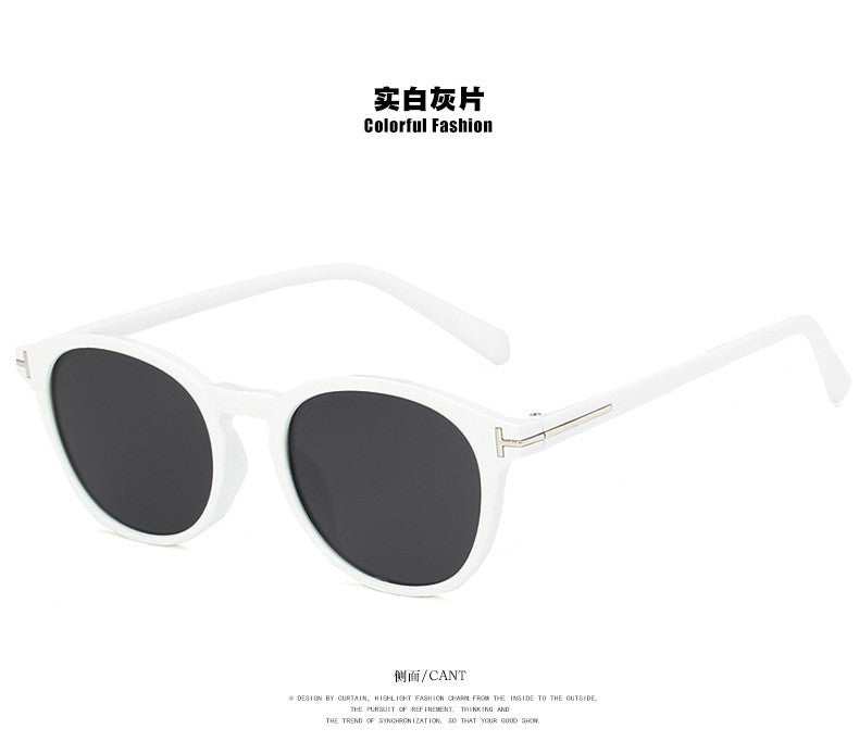 Wholesale Men Vintage T-Round Frame Sunglasses