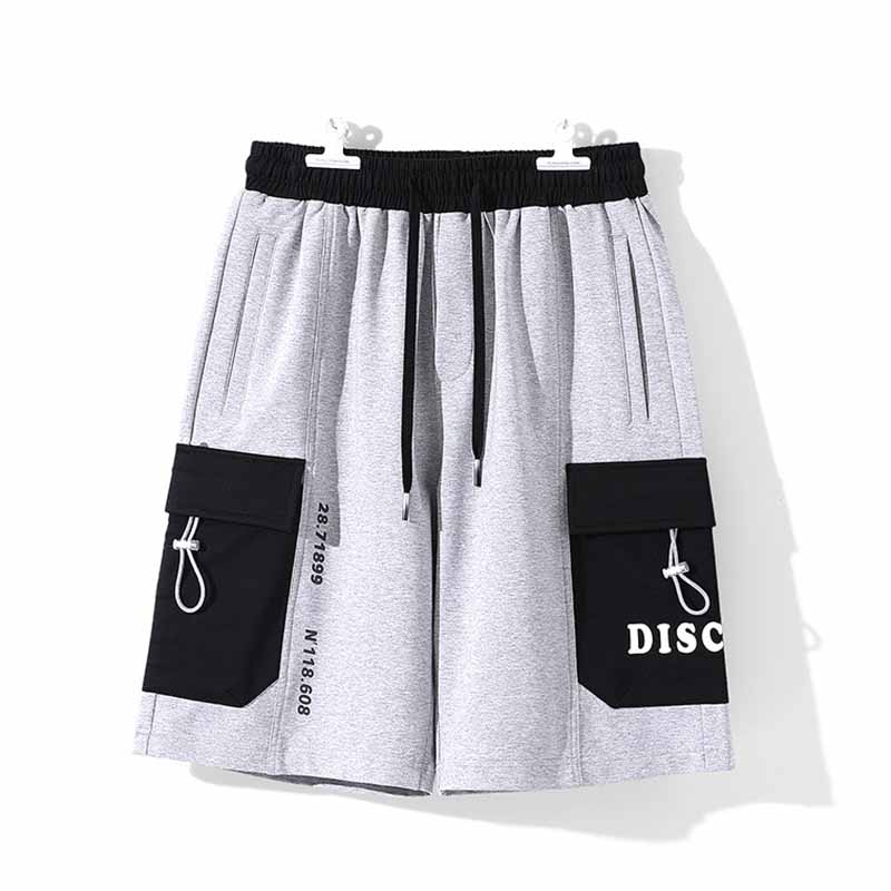 Wholesale Men Summer Fashion Casual Color Matching Cargo Shorts