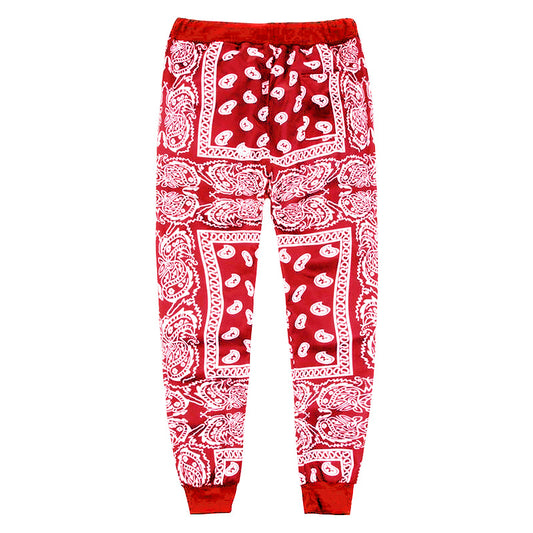 Wholesale Men Fashion Casual Paisley Print Jogger Pants