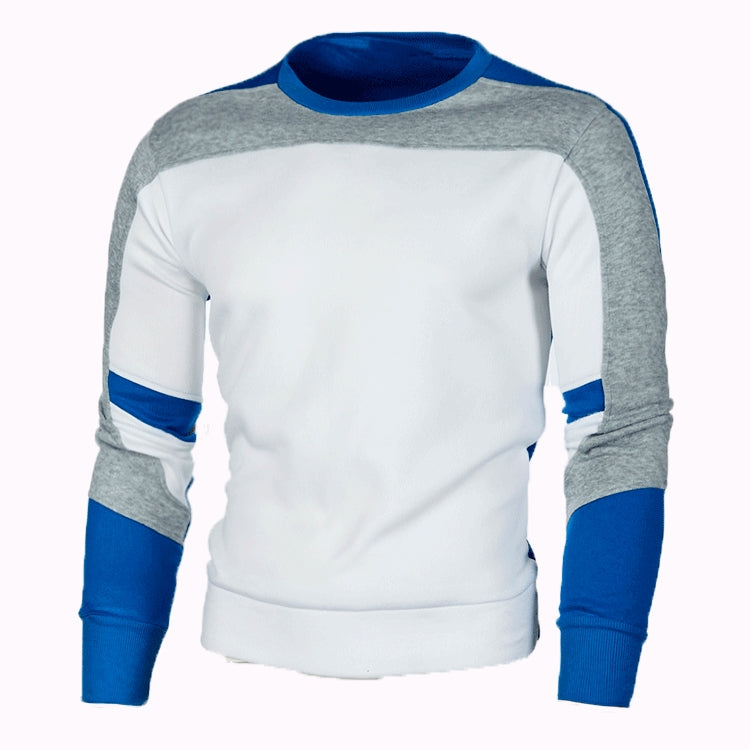 Wholesale Men Spring Autumn Casual Sports Color Matching Plus Size Long Sleeve Sweatshirts