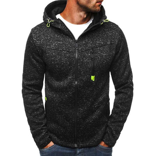 Wholesale Men Autumn Winter Casual Plus Size Long Sleeve Hood Jacket