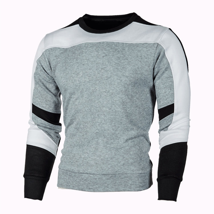 Wholesale Men Spring Autumn Casual Sports Color Matching Plus Size Long Sleeve Sweatshirts